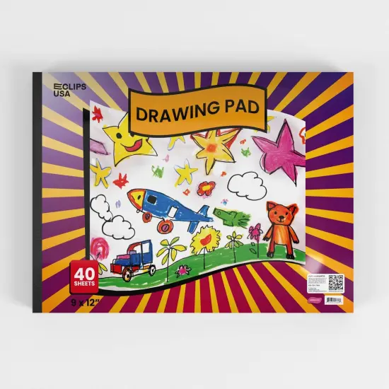 Drawing Pad 9x12 in &ndash; 40 White Sheets &ndash; 48 Pads {2}