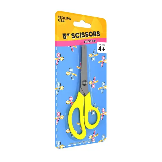 Kids Scissors 5 in Blunt Tip &ndash; School Safe &ndash; 48 Count {3}
