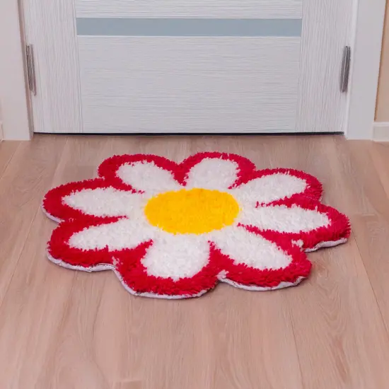 John Bead Rug Latch Hook DIY Kit for Beginners Strawberry {8}