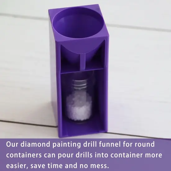 Diamond Painting Tools - Drill Funnel for Round Containers - Accessories (Purple) {3}