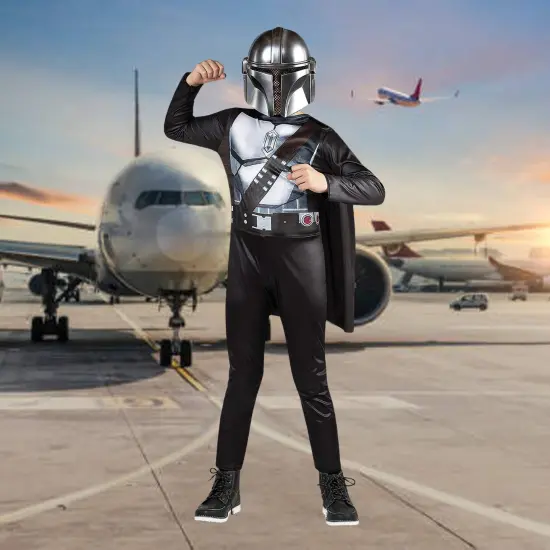 The Mandalorian Star Wars Child Halloween Costume with Cape and Mask {1}