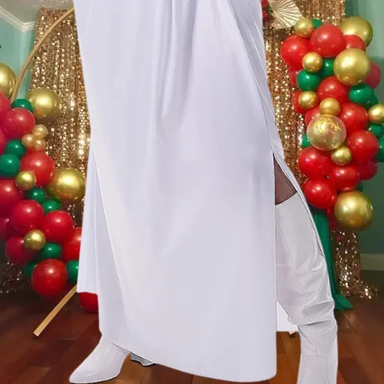 Princess Leia Costume, Star Wars Hooded White Dress {2}