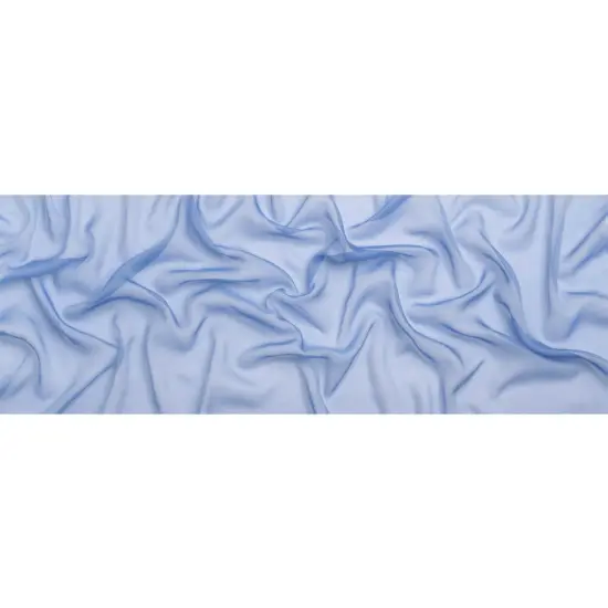 1 Yard Periwinkle Silk Voile Chiffon Like Fabric Lightweight Sheer, 54 Inches Wide {3}