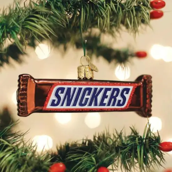 Old World Christmas 1.5 Inch Snickers Tree Ornament , Ornament Candy Brown {3}
