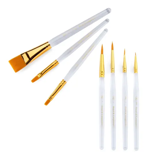 RSET-9170 | 7pc Golden Taklon Variety Brush Set {5}