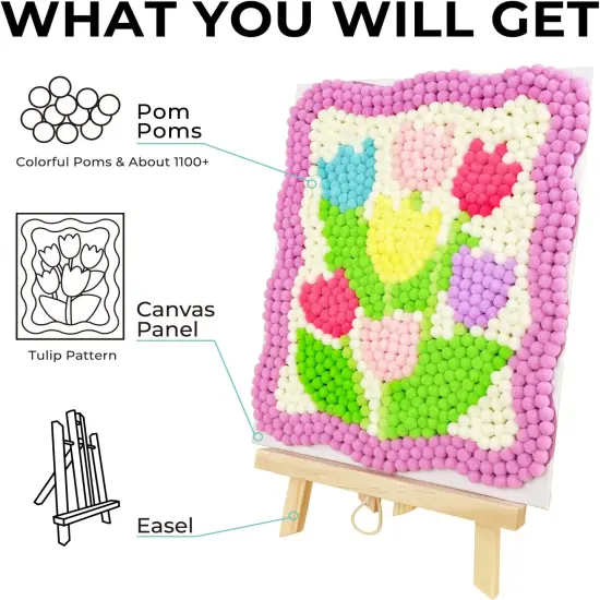 Tulip Pom Pom Painting Art Kit {2}