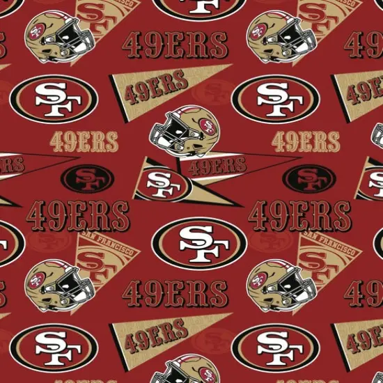 Licensed NFL San Francisco 49ers Retro Cotton 70450 Fabric by the Yard {1}