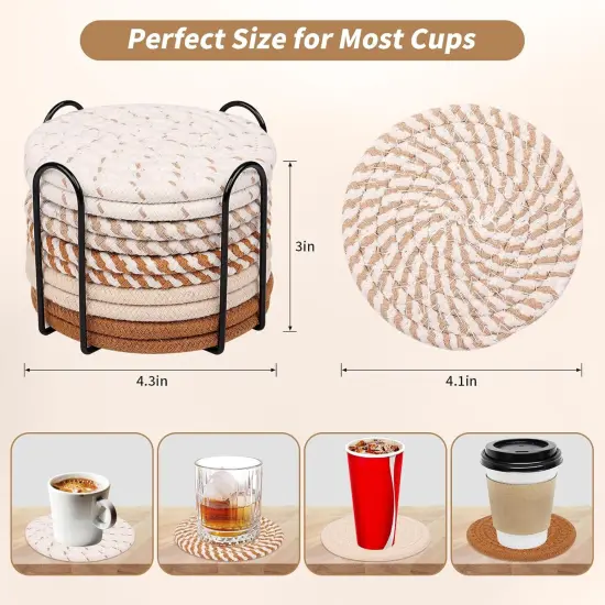 10 Pcs - Minimalist Boho Coasters {5}