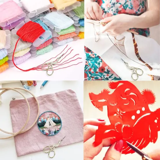 4.5Inch Embroidery Scissors Sharp Tip Stainless {4}