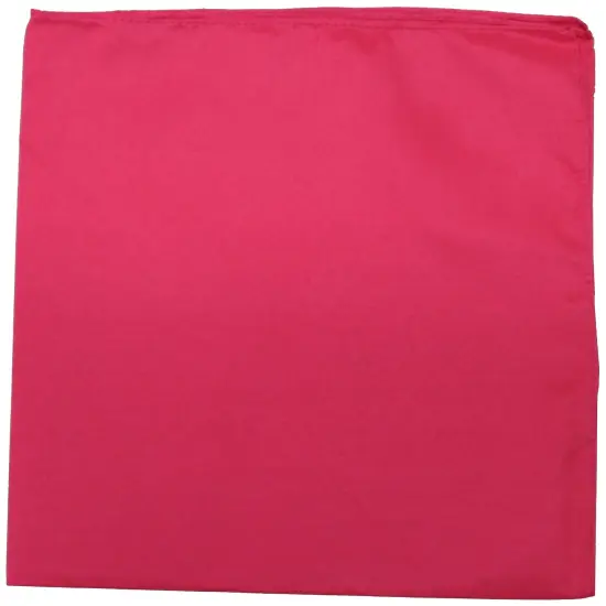 Pack of 30 Daily Basic Plain 100% Polyester 22 x 22 Bandanas {1}