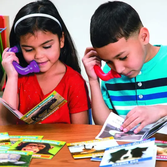 4E&rsquo;s Novelty Whisper Phones for Reading [4 Pack] Auditory Feedback, Accelerate Fluency, Comprehension & Pronunciation - Ideal Reading Phones for Kids {6}