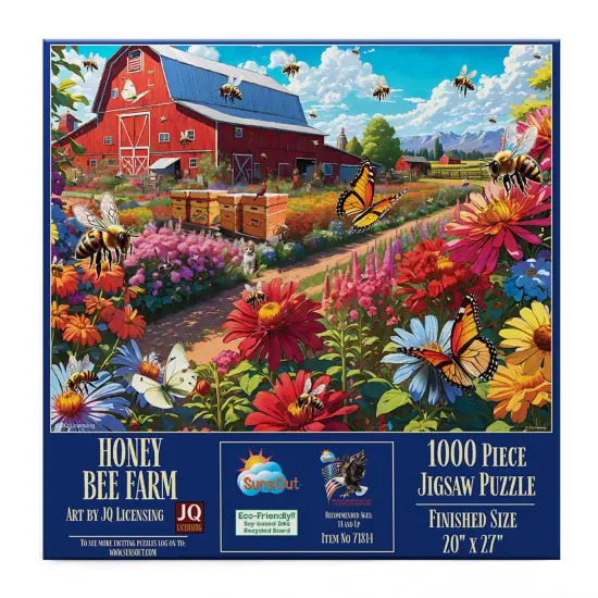 Sunsout Honey Bee Farm 1000 pc Jigsaw Puzzle 71814 {4}