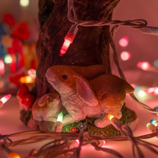 Warm White Christmas Mini String Lights, 150 Incandescent Lights, Waterproof Christmas Decorations for Indoor Outdoor Garden Yard Decor (Pastel White Wire, 150 Count) {5}