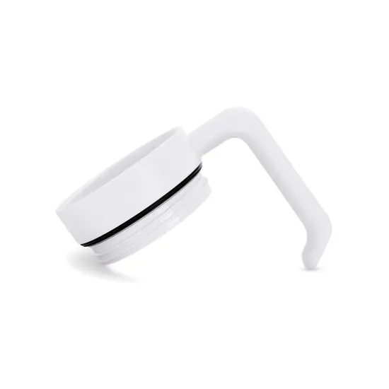 MakerFlo Tumbler Handle for 30oz & 40oz Tumblers &ndash; Twist-On, Twist-Off Craft Accessory, Ergonomic Grip, Leak-Proof Lid, Ideal for Craft and Personalization - Epoxy White {2}