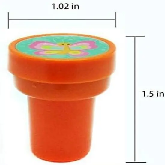 Tiny Mills 24 Pcs Spring Flowers Butterfly Stampers for Kids Easter Egg Fillers {5}