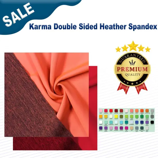 Karma Double Sided Heather Spandex Aqua Tides {2}
