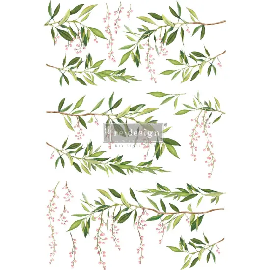 24 RedesignDecorTransfers®-SpringBranch-totalsheetsize24inx35in,cutinto3sheets rub-ons {1}