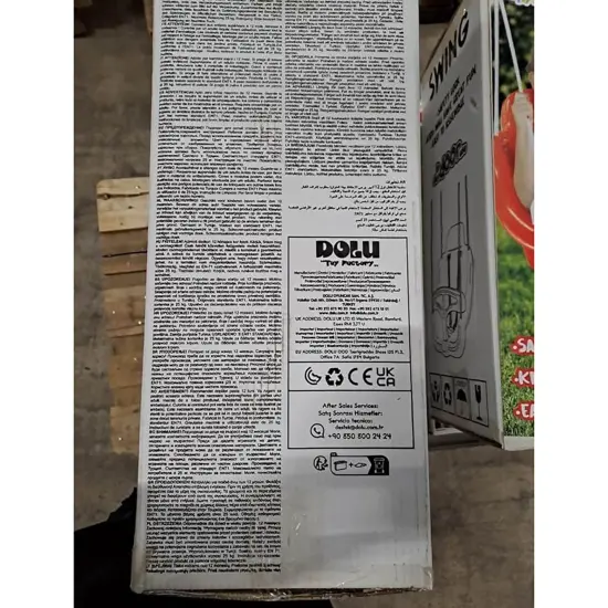 Dolu: Smart Swing - Red & White - Harness & Control Arm, Multiple Configurations, Indoor & Outdoor, Safety Lock, 120lb Max Cap, Toddlers & Kids Age 1+ {7}