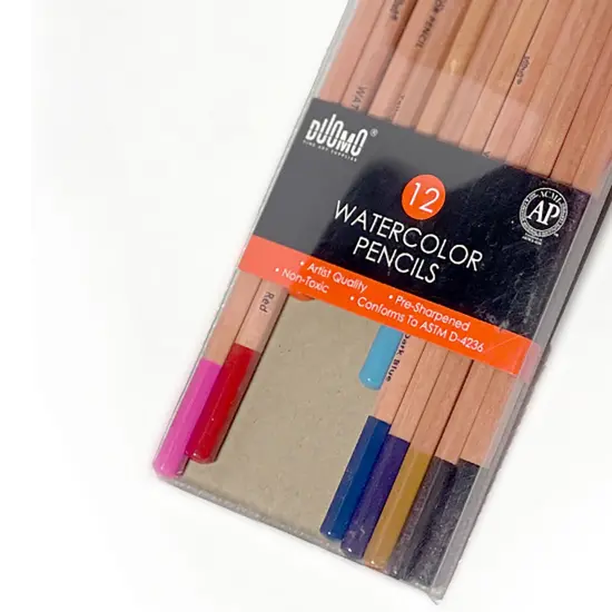 Duomo Fine Arts: 22pc Fine Art Starter Set - Includes 12 Watercolor Pencils & 10 Sketching Components, Drawing Art Supplies, Adults & Kids Ages 9+ {6}