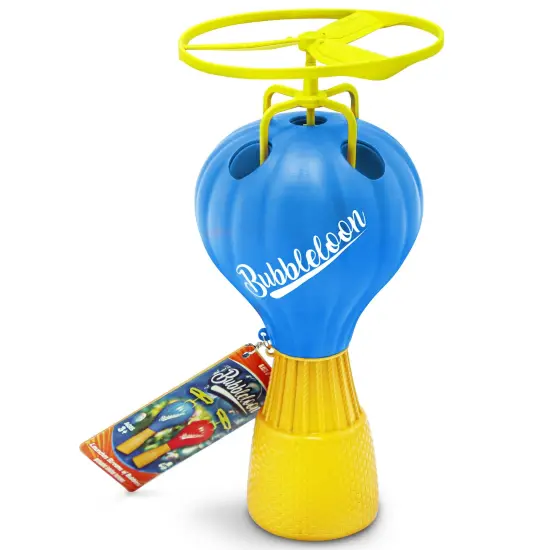 Lanard: Bubble Club Bubbleloon 3 Pack Bundle - Blue & 2 Red, Bubble Helicopter Flying Toys, Rip Cord Launcher, Easy Setup, Outdoor Play, Kids Ages 3+ {5}