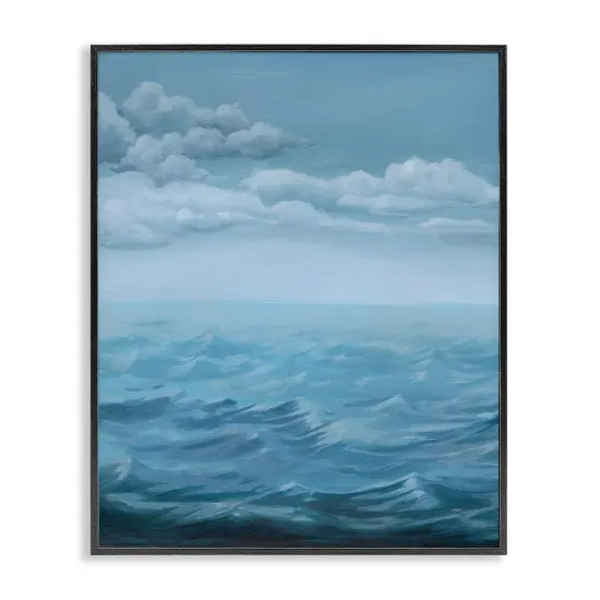 Stupell Industries Clouds over Rough Seas Framed Giclee Wall Art Design by Grace Popp  {1}