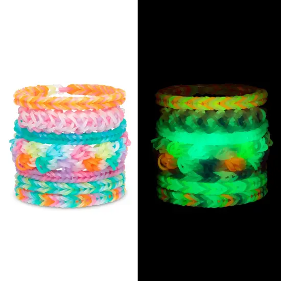 Rainbow Loom: Treasure Box - Glow-in-The-Dark Edition - DIY Bands Jewelry Kit, 7000 Glow Rubber Bands, 2 Happy Looms, Crafting Activity, Kids Ages 7+ {3}