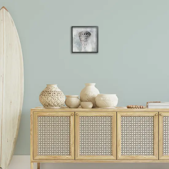 Stupell Industries Organic Cowrie Shell Framed Giclee Wall Art Design by Eli Jones {8}