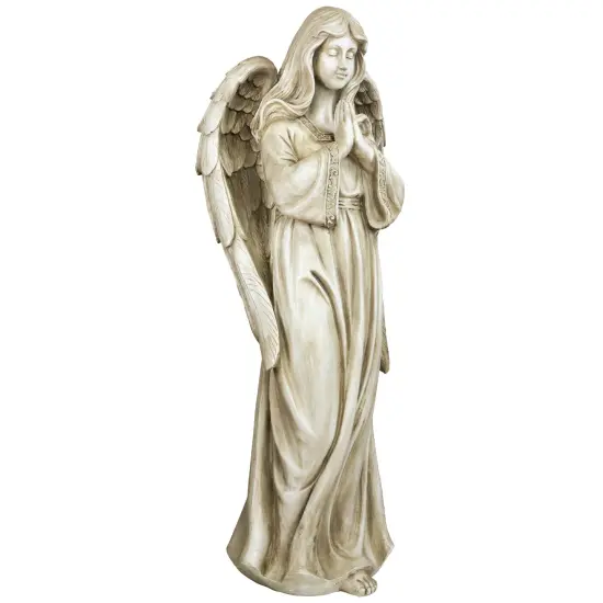 Northlight Standing Praying Angel Outdoor Garden Statue - 46" Beige {6}