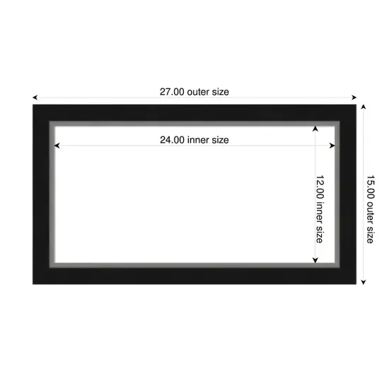 Eva Narrow Framed Dry Erase Magnetic Board Black Silver {4}