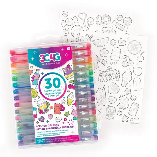 3C4G: 30 Scented Gel Pens Set {4}