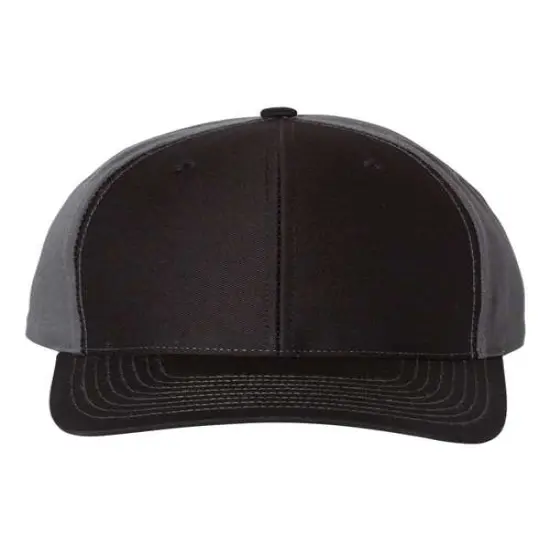 Richardson&reg; Twill Back Trucker Cap Black/ Charcoal {1}