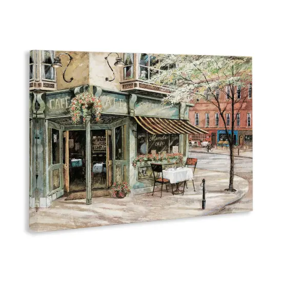 Stupell Industries City Corner Caf&eacute; Canvas Wall Art Design by Ruane Manning {3}