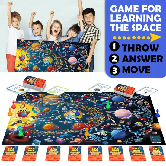 Race Across the Space for Kids 8-12 | Space Board Game {2}