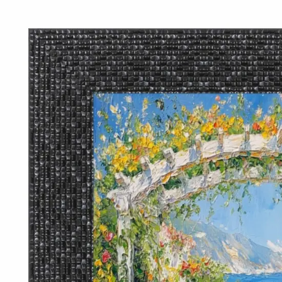 Modern Retro Glossy Black Glitter Picture Frame 19x27 frame {3}