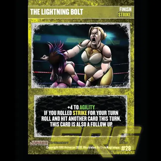 Supershow Cosmic Crusader: Jupiter - Wrestling Card and Dice Game. SRG Structure Deck. Ages 12+, 2-6 Players, 10 Min Game Play {4}