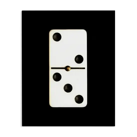 Stupell Industries White Domino on Black Canvas Wall Art Design by Graffi*tee Studios {1}