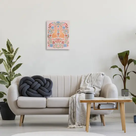 Stupell Industries Autumnal Folk Rabbits Canvas Wall Art Design by Nina Muis Surface Design {2}