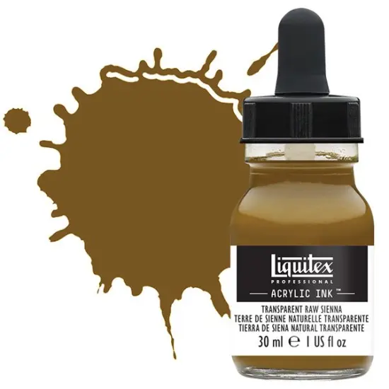 Liquitex Professional Acrylic Ink 30ml Bottle - Transparent Raw Sienna {1}