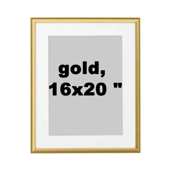 Elegant Gold Frame, 16x20" Hang Horizontally or Vertically {1}