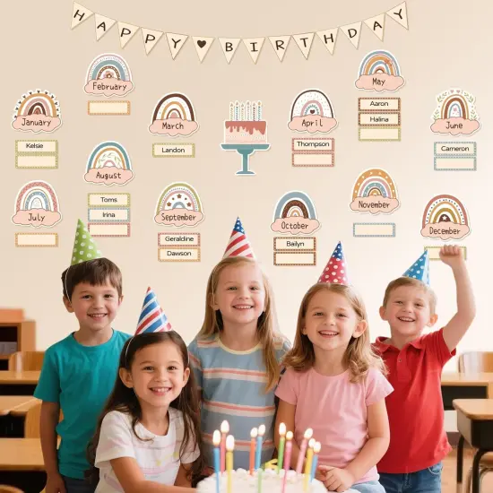 57pcs Happy Birthday Bulletin Board Decorations {2}