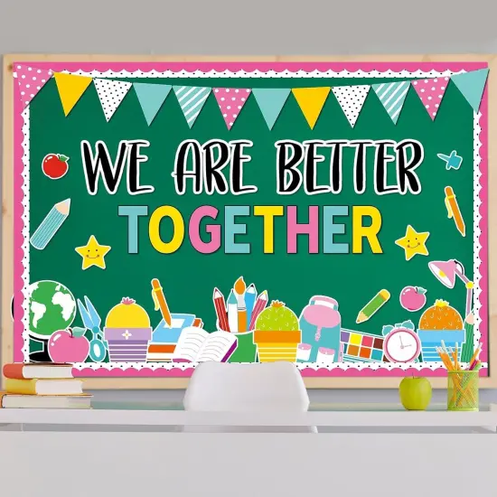 Bulletin Board Borders Colorful Better Together {2}