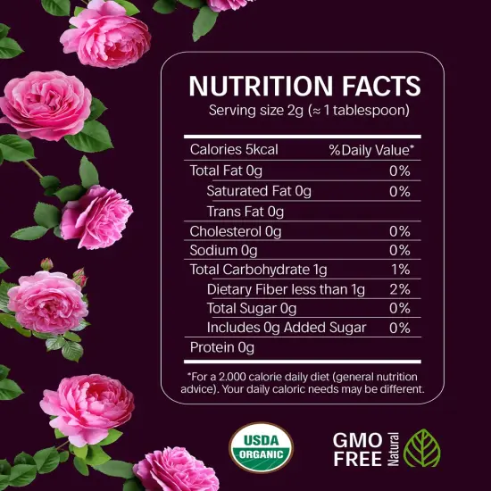 Dried Rose Petals 14g (0.5oz) - Edible Red Rose Tea - Dried Flowers for Cake Decorating, Drinks, Candle, and Soap Making {2}