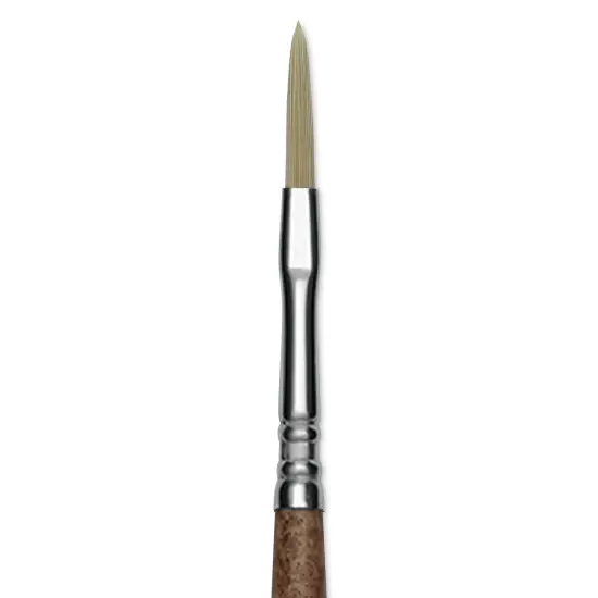 Escoda Futura Synthetic Bristle Brush - Series 5418, Long Filbert, Size 2, Long Handle {1}