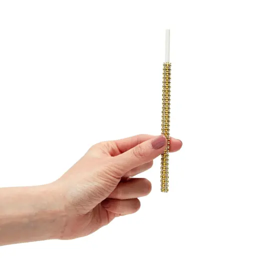 36 Pack Rhinestone Gold Cake Pop Sticks for Candy Apples, Lollipops, Dessert Bar (5.9 inches) {4}