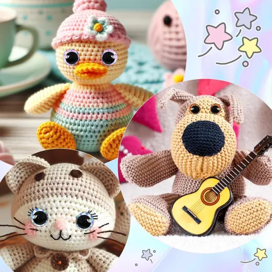 20pcs 30mm 3D Glitter Safety Eyes {4}