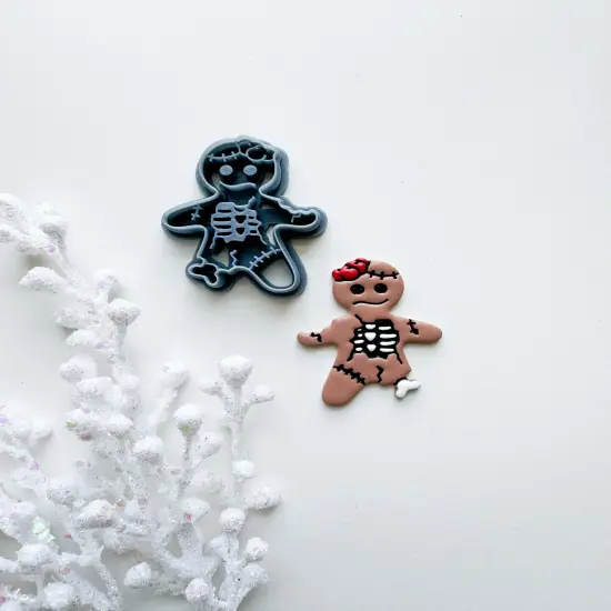 ZOMBIE GINGERBREAD MAN | DARK CHRISTMAS | CLAY CUTTER {1}