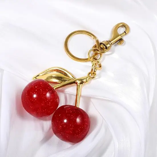 4 Pcs Cherry Bag Charm {5}