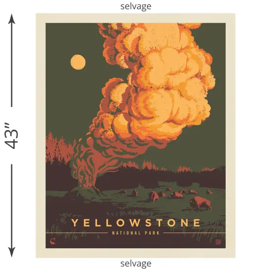 Yellowstone Poster Panel (2024) (pd15096-panel) | National Parks | Anderson Design Group | Riley Blake {1}