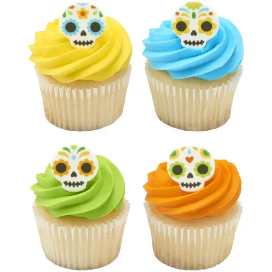 Day of the Dead Sweet D&eacute;cor&reg; Edible Decorations 12ct {2}