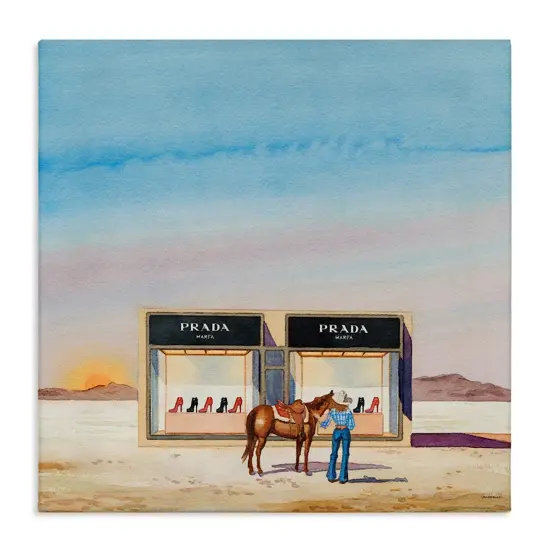 Stupell Industries Desert Shoe Store Canvas Wall Art Design by Amanda Greenwood {1}